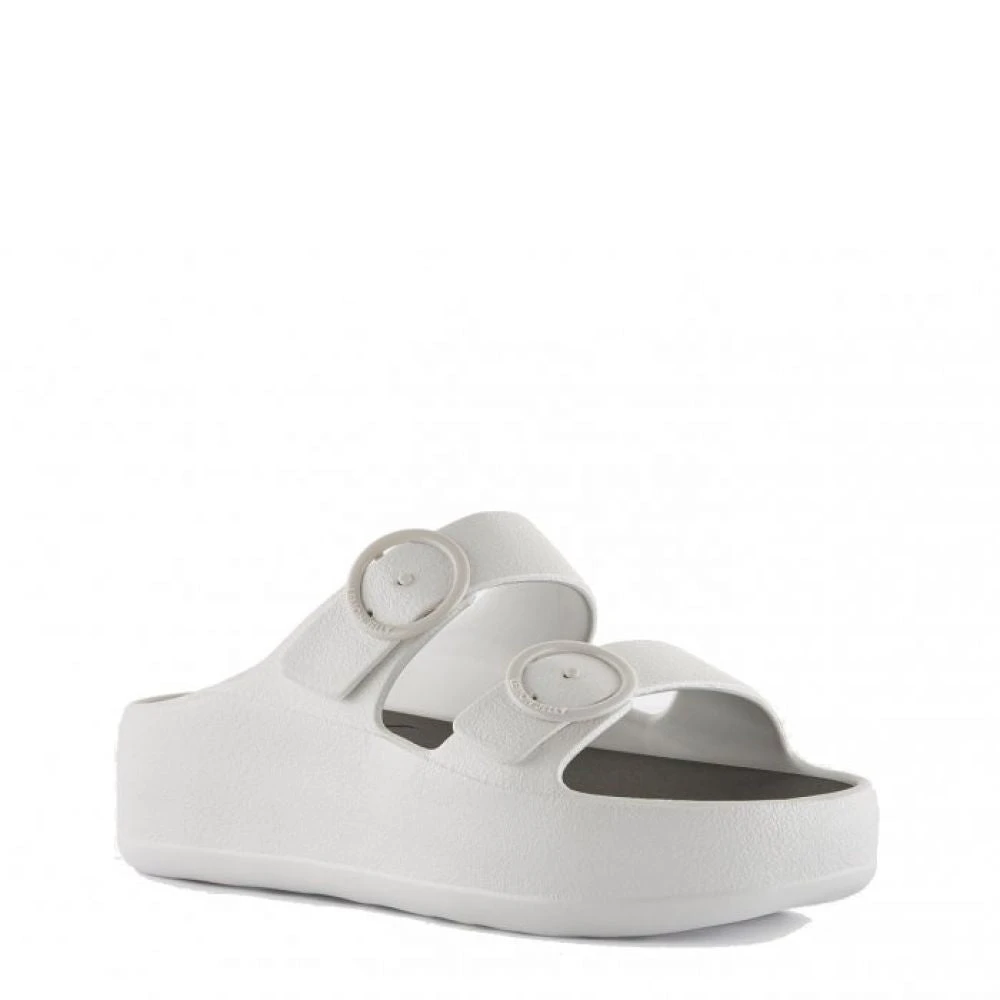 Lemon Jelly Women's Gaia Platform Slides In White 2 Lemon Jelly Women's Gaia Platform Slides In White - Image 2