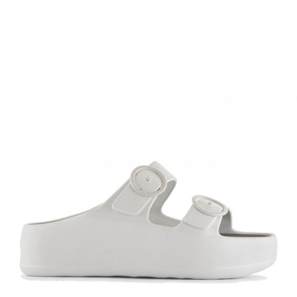 Lemon Jelly Women's Gaia Platform Slides In White 1 Lemon Jelly Women's Gaia Platform Slides In White