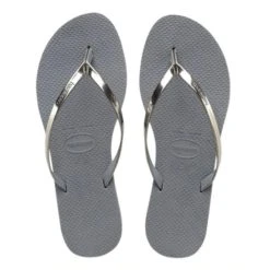 Havaianas Women's You Metallic Flip Flop In Steel Grey