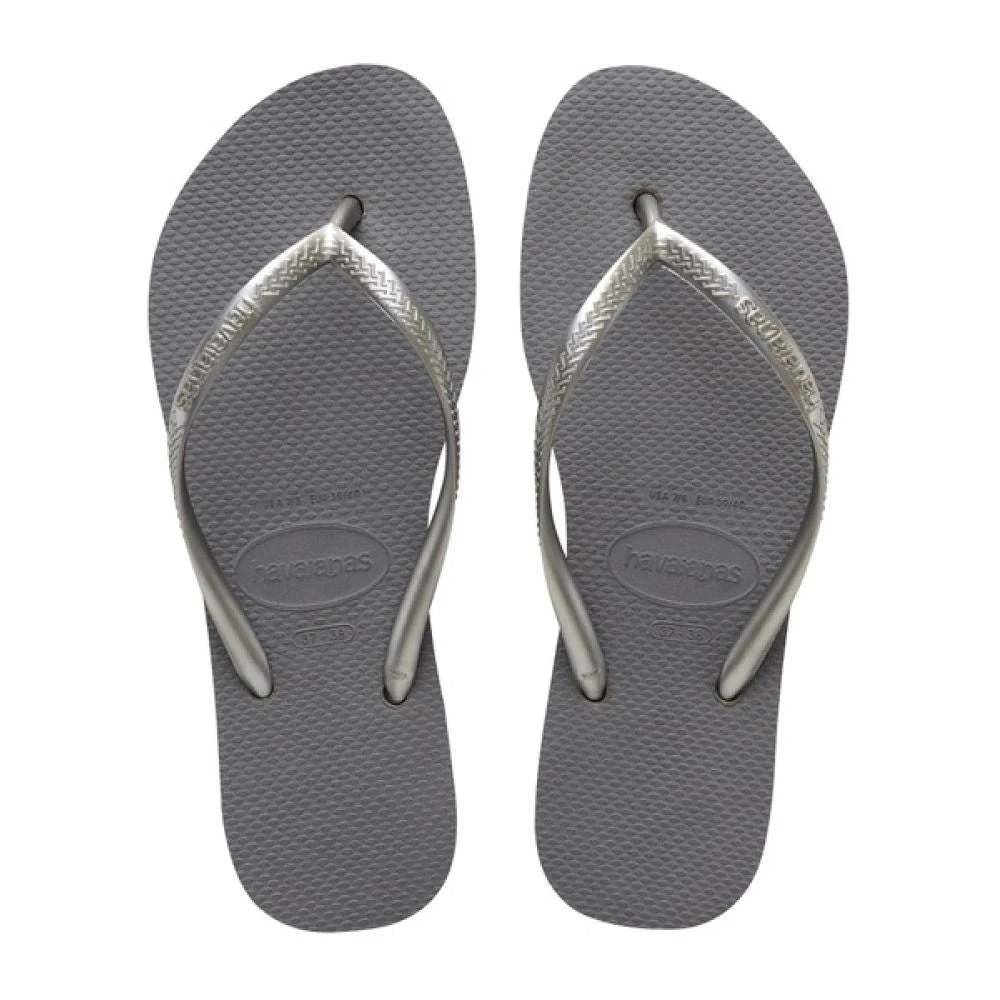 Havaianas Women's Slim Flatform Flip Flop In Steel Grey 1 Havaianas Women's Slim Flatform Flip Flop In Steel Grey