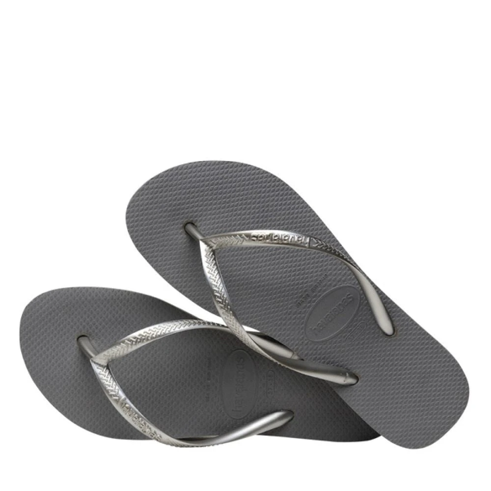 Havaianas Women's Slim Flatform Flip Flop In Steel Grey 2 Havaianas Women's Slim Flatform Flip Flop In Steel Grey - Image 2