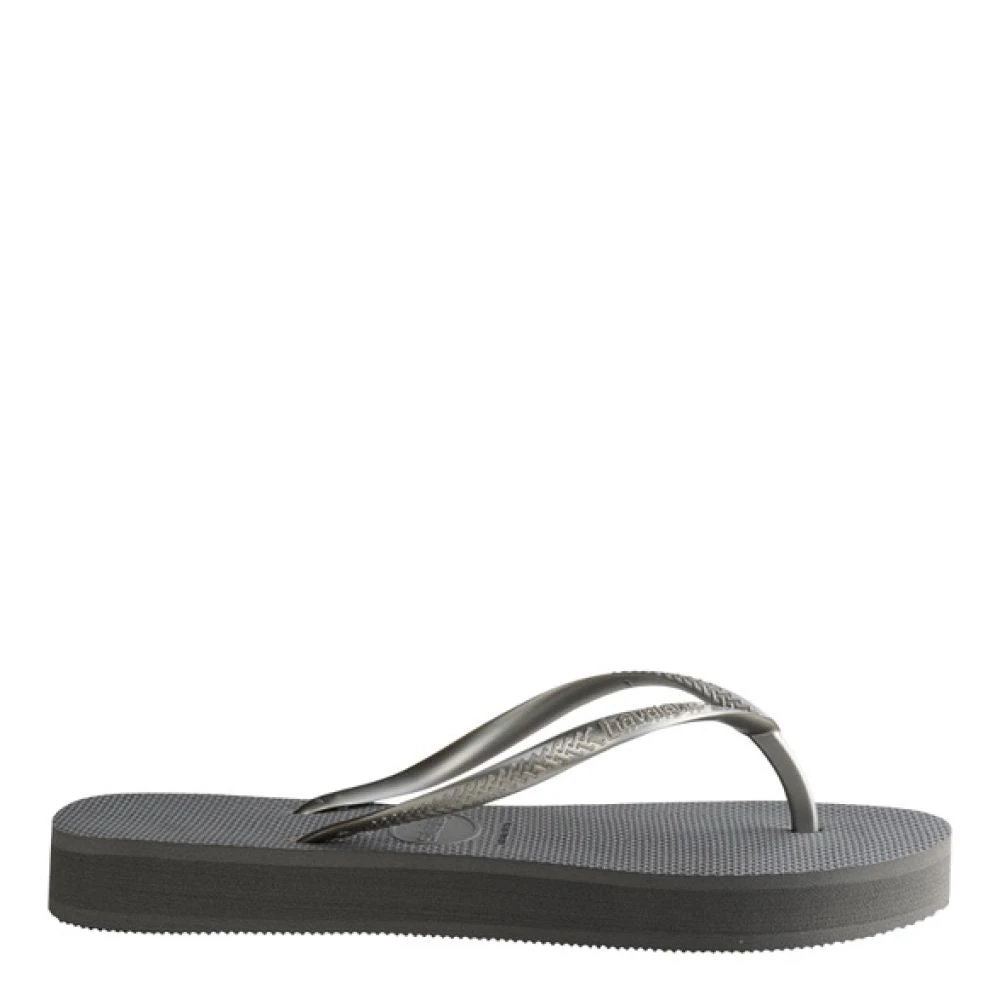 Havaianas Women's Slim Flatform Flip Flop In Steel Grey 3 Havaianas Women's Slim Flatform Flip Flop In Steel Grey - Image 3