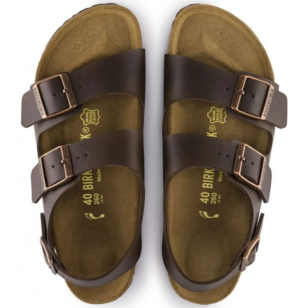 Birkenstock Milano Birko-Flor In Dark Brown 4 Birkenstock Milano Birko-Flor In Dark Brown - Image 4