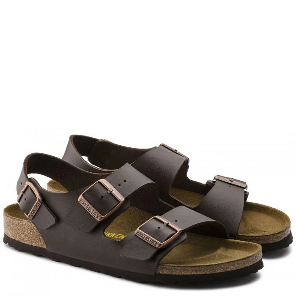 Birkenstock Milano Birko-Flor In Dark Brown 2 Birkenstock Milano Birko-Flor In Dark Brown - Image 2