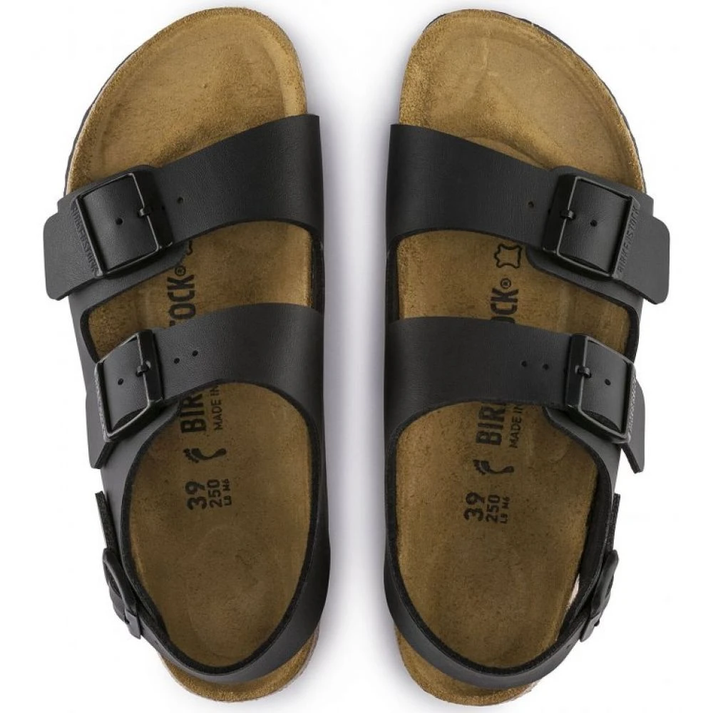 Birkenstock Milano Birko-Flor In Black 3 Birkenstock Milano Birko-Flor In Black - Image 3