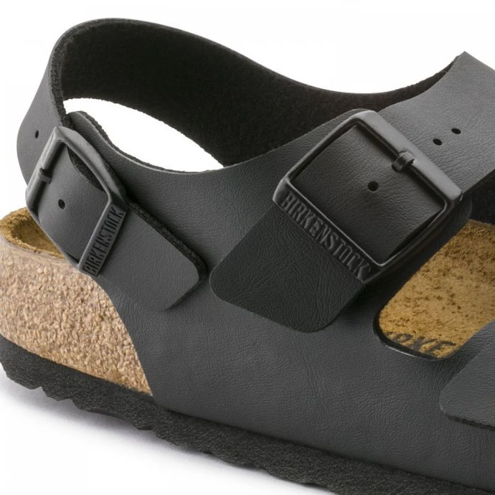 Birkenstock Milano Birko-Flor In Black 6 Birkenstock Milano Birko-Flor In Black - Image 6