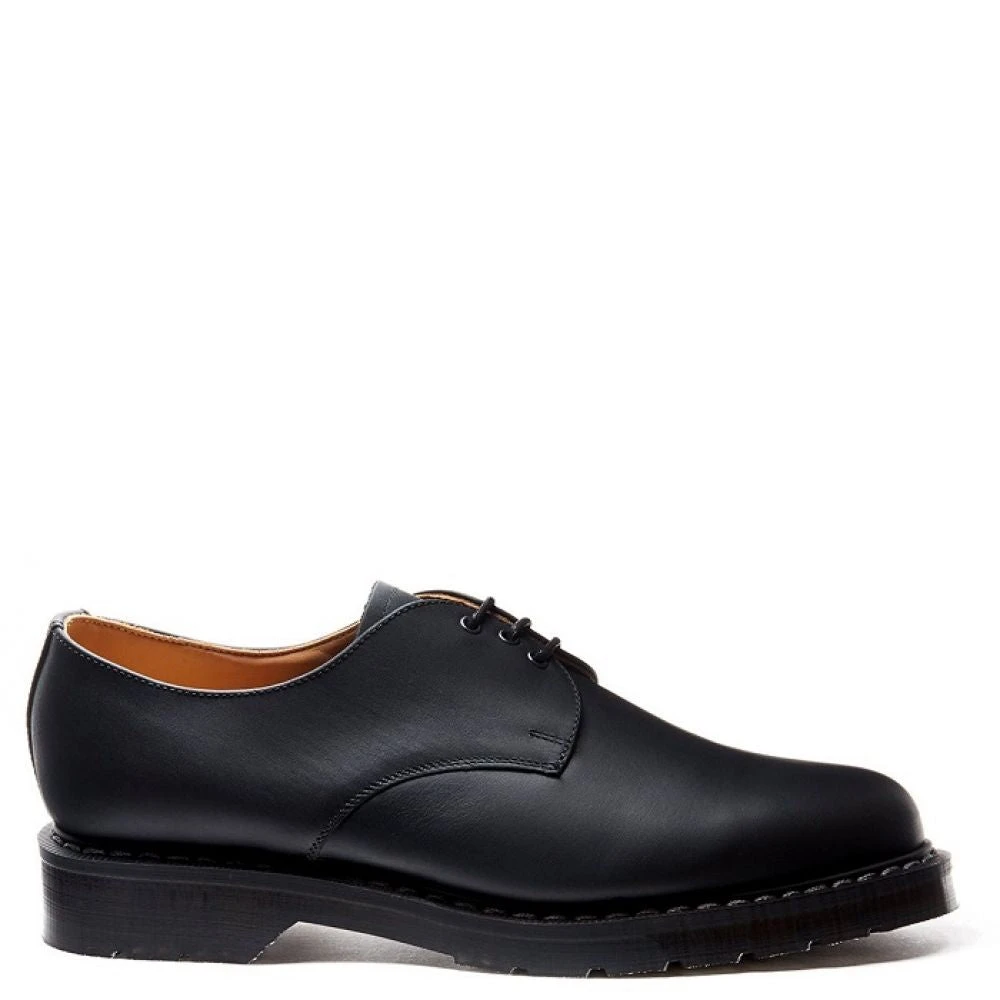 Solovair Gibson Shoe In Black Greasy 1 Solovair Gibson Shoe In Black Greasy