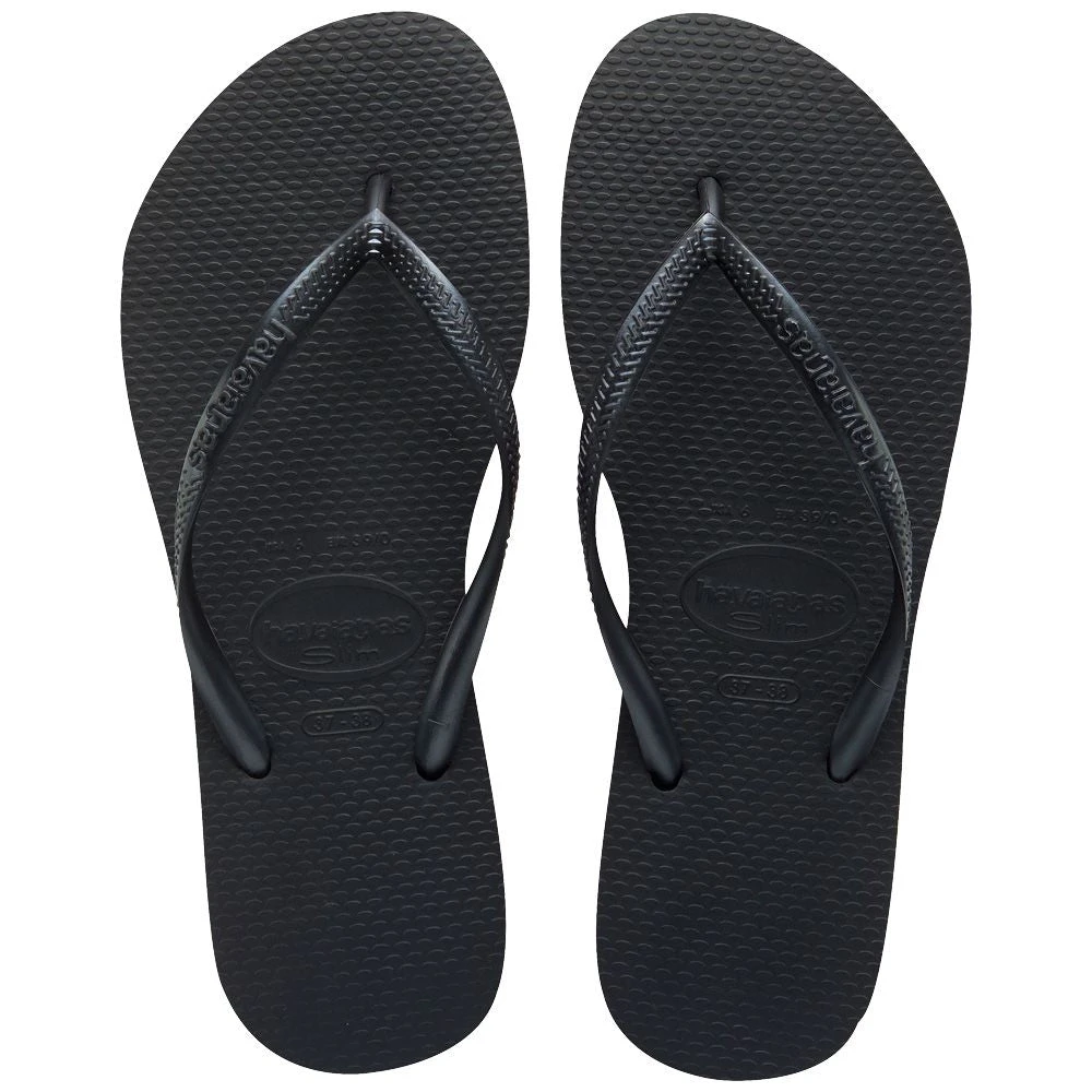 Havaianas Women's Slim Flip Flop In Black 1 Havaianas Women's Slim Flip Flop In Black