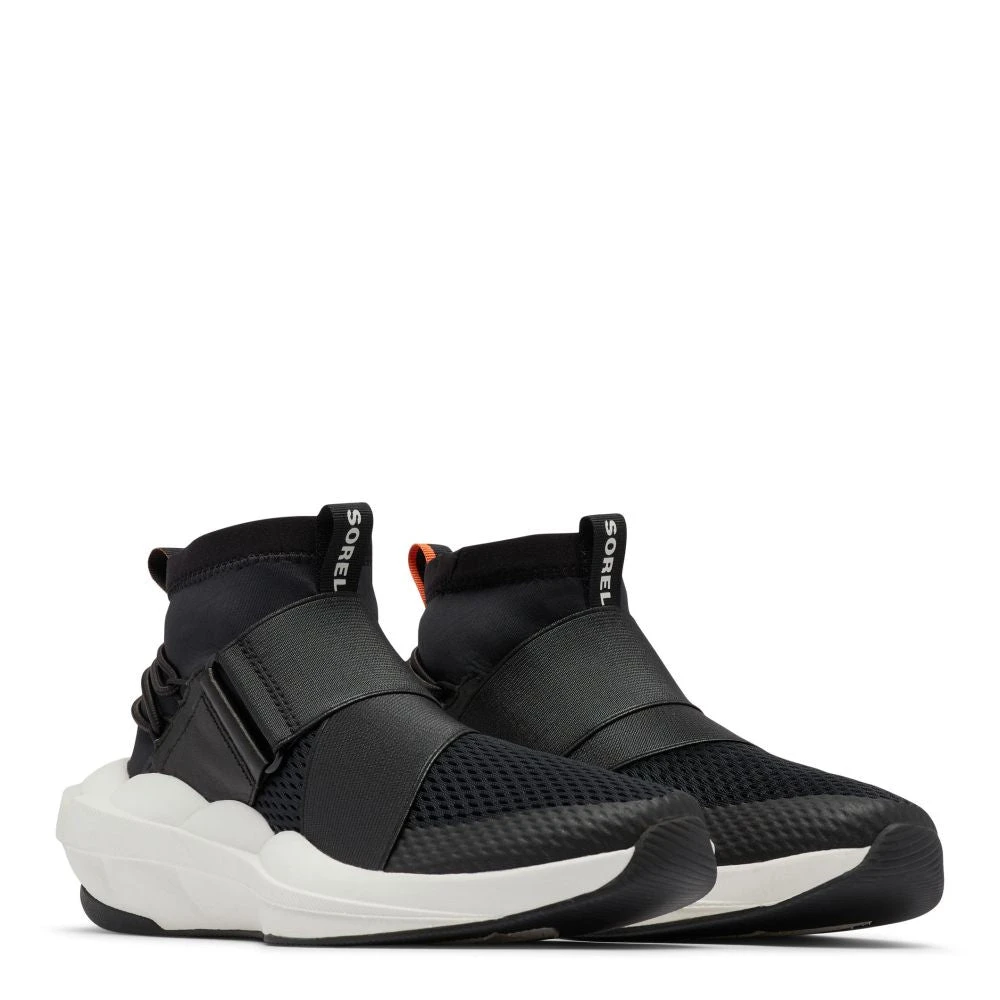 Sorel Women's Explorer Defy Mid In Black/Sea Salt 2 Sorel Women's Explorer Defy Mid In Black/Sea Salt - Image 2