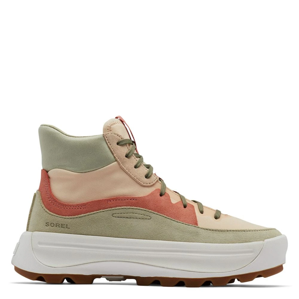Sorel Women's ONA 530 Mid Sneaker In Nova Sand/Paradox Pink 1 Sorel Women's ONA 530 Mid Sneaker In Nova Sand/Paradox Pink