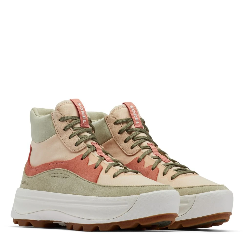 Sorel Women's ONA 530 Mid Sneaker In Nova Sand/Paradox Pink 2 Sorel Women's ONA 530 Mid Sneaker In Nova Sand/Paradox Pink - Image 2